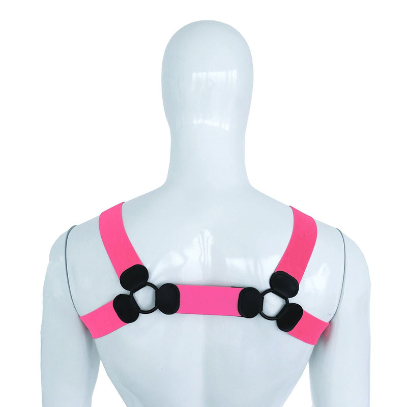 Kiotos - Elastisch Borstharnas - Tuigje - Riemenbody - Roze