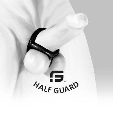 Sport Fucker - Half Guard Cockring - Siliconen/TPR - IJsblauw