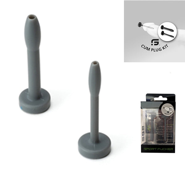 Sport Fucker - Cum Plug Kit - Spermstoppers - Siliconen - Grijs