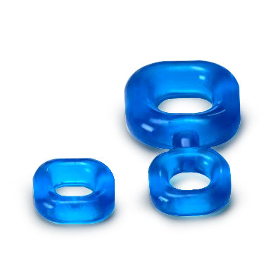 Sport Fucker - Boner Kit - Cockring En Ballstretcher - IJsblauw