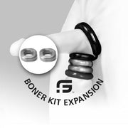 Sport Fucker - Boner Expansion Pack - Rekbare Cockringen - IJsblauw