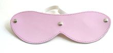Oogmasker pu-leder roze