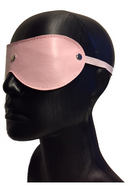 Oogmasker pu-leder roze