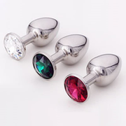 Buttplug staal small rood