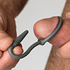 Sport Fucker - Siliconen Cockring Met Penisplug - Grijs