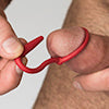 Sport Fucker - Siliconen Cockring Met Penisplug - Rood