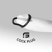 Sport Fucker - Siliconen Cockring Met Penisplug - Rood