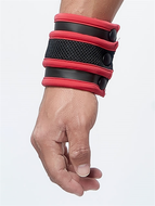 Mister B - Pols Portemonnee - Neopreen - Zwart/Rood