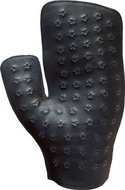 Mister B - Leren Spanking Glove met Scherpe Pinnetjes - Spanking Handschoen - Zwart - Rechterhand