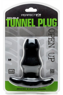 Double Tunnel Buttplug Medium - zwart