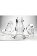 Double Tunnel Buttplug Medium - transparant