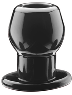 Anaal Tunnel Plug Silicone Medium - zwart