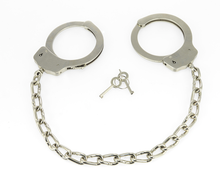 Rimba - Metalen Politie Voetboeien Met Ketting - Heavy Duty Cuffs - Stalen Voetboeien