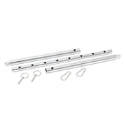 Rimba - BDSM spreader bar/spreidstang Verstelbaar Met 2 Ringen En karabijnhaken