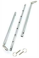 Rimba - BDSM spreader bar/spreidstang Verstelbaar Met 2 Ringen En karabijnhaken