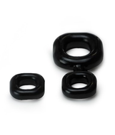 Sport Fucker Boner Kit Cockring en Ballstretcher - zwart