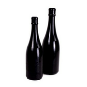 All Black - Buttplug - Champagne Bottle - 34.5 x 9 cm - Medium