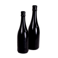 All Black - Buttplug - Champagne Bottle - 34.5 x 9 cm - Medium