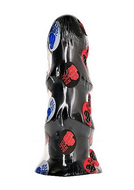 All Black - Geribbelde Anaal Dildo - 17 x 5 cm - Zwart