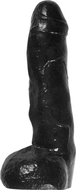 All Black - Zwarte realistische dildo 22 cm