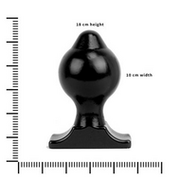 All Black - Buttplug - 18 x 10 cm - Zwart