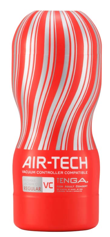 Tenga - Air-Tech Vacuum Controller (VC) Vacuum Cup Masturbator - Regular - Rood/Zilver