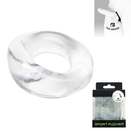 Sport Fucker - The Wedge - Cockring - TPE - Transparant