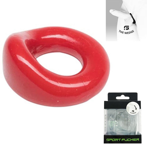 Sport Fucker - The Wedge - Cockring - TPE - Rood