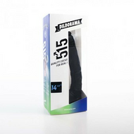 515 line - Dildo - 37 x 4.4 cm Met Zuignap - Zwart