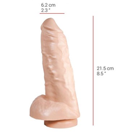 515 line - Dildo - Met Zuignap 22.5 x 6.2 cm - Lichte Huidskleur