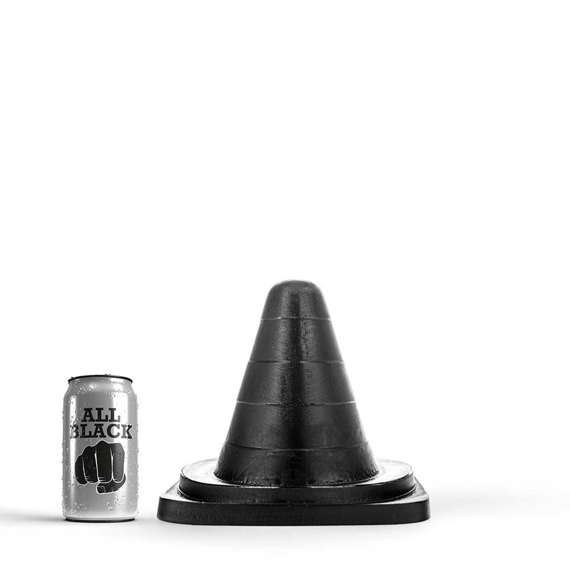 All Black - Traffic Cone Buttplug - 19 x 15 cm - Zwart