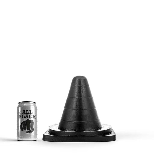 All Black - Traffic Cone Buttplug - 19 x 15 cm - Zwart