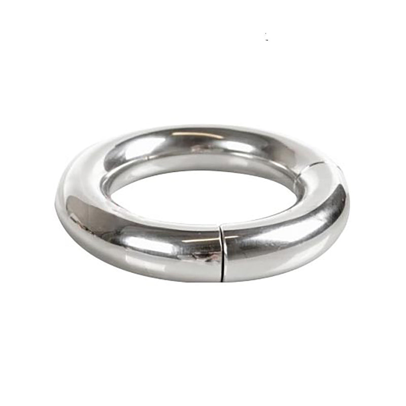 Black Label - Magnetische Donut Cockring - RVS