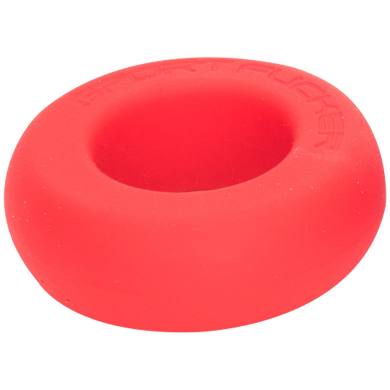 Sport Fucker - Muscle Ring - Siliconen Cockring of Ball Stretcher - Rood
