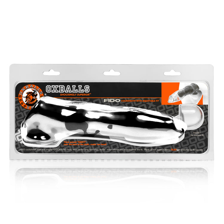 Oxballs - Fido - Penis Sleeve met Animal Knot - Rekbaar TPR - Transparant - Puppy Play
