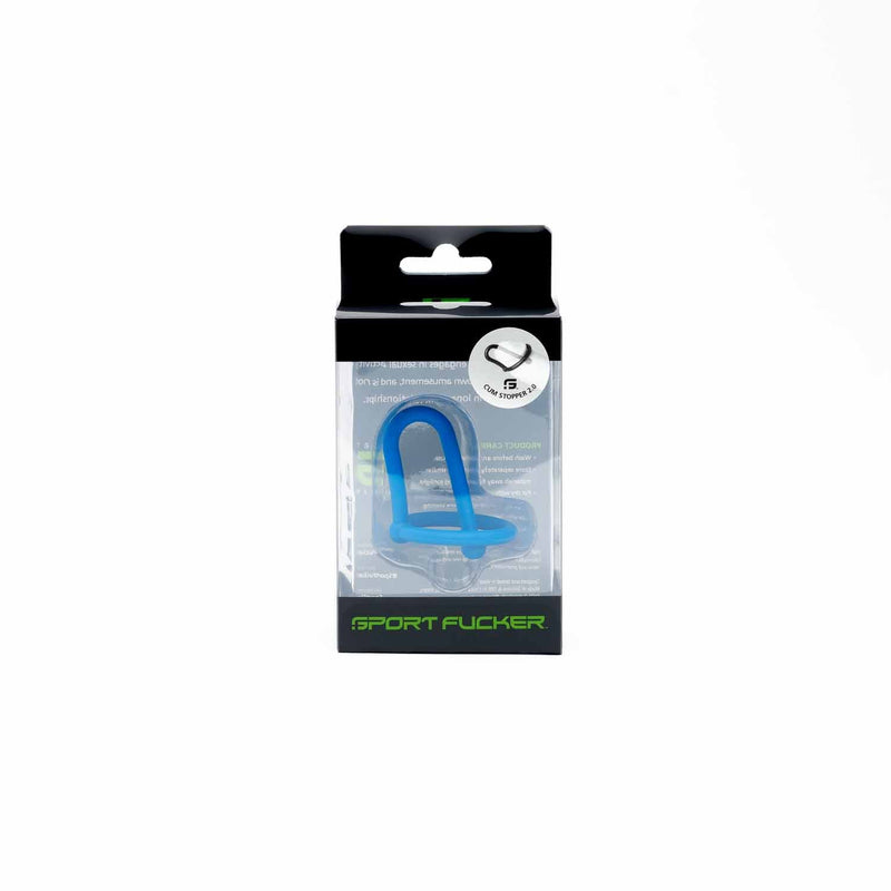 Sport Fucker - Siliconen Sperm Stopper 2.0 - Blauw
