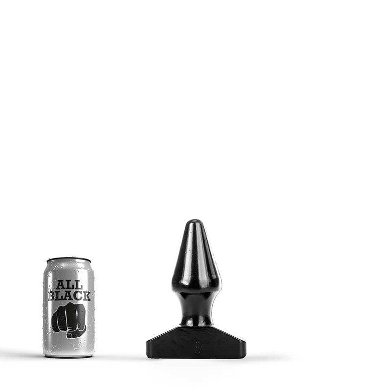 All Black - Extreme Anaal Plug - 16 x 5.5 cm - Zwart