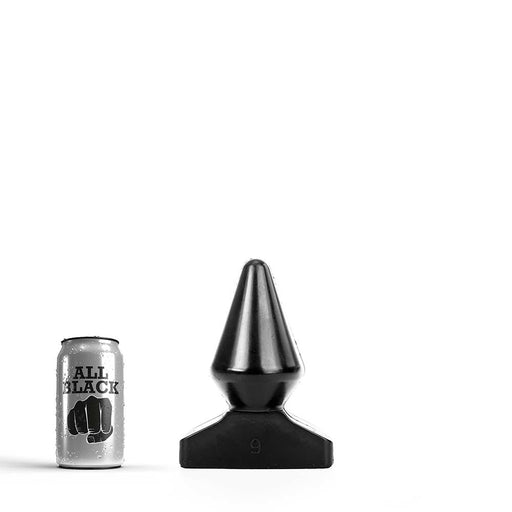 All Black - Extreme Anaal Plug - 18.5 x 9 cm - Zwart
