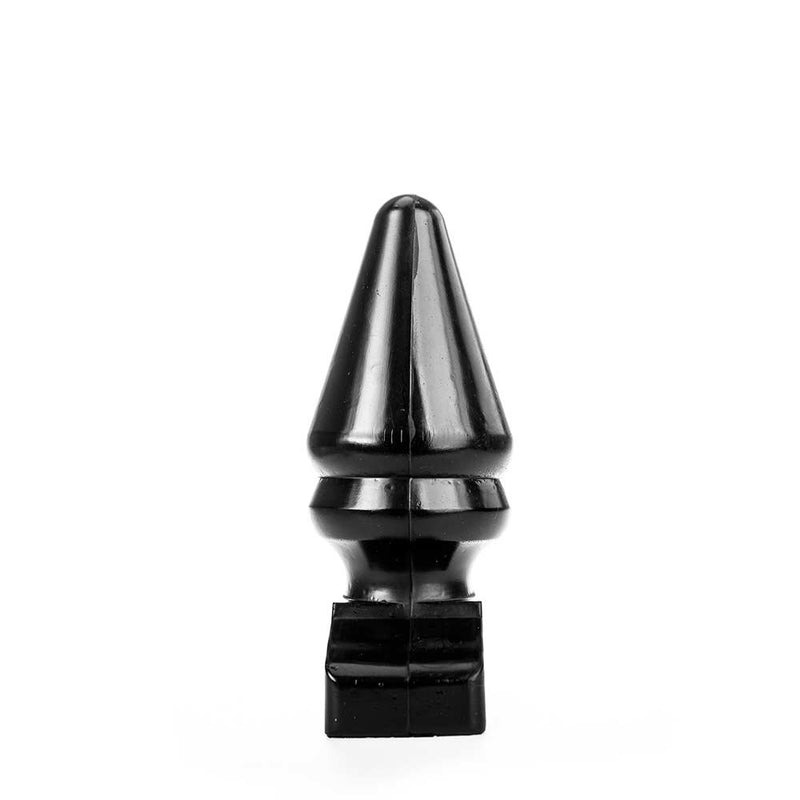 All Black - Grote Buttlug met Extra Ribbel - 28.5 cm - Zwart