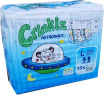 Crinklz Astronaut Luierbroek voor volwassenen