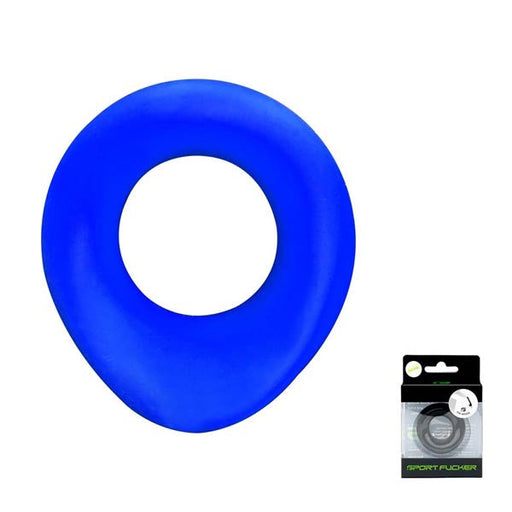 Sport Fucker - The Wedge - Cockring - Siliconen - Blauw