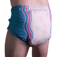 MyDiaper comfort luier voor volwassenen bont gekleurd