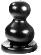 Dark Crystal - Bollen Buttplug - 11 x 20 cm - Zwart