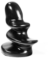 Dark Crystal - Geschroefde Buttplug 11 x 16 cm - Zwart