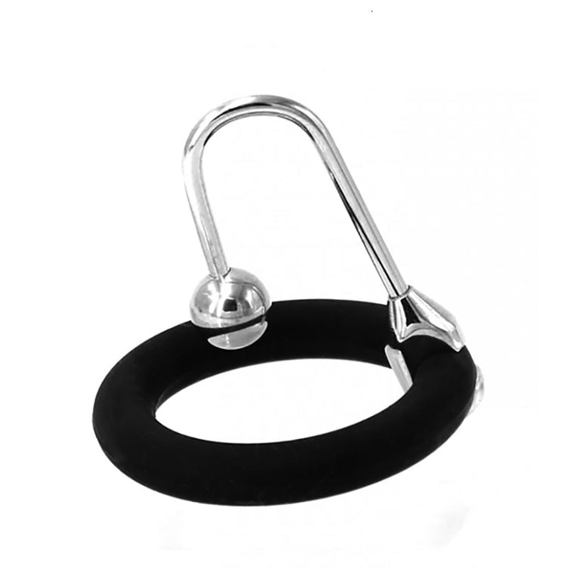 Black Label - Cum Stopper met Verwisselbare Siliconen Ringen - Diameter 25 en 30 mm