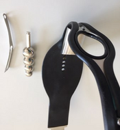 ESCW Toys Stalen kuisheidsgordel met dildo