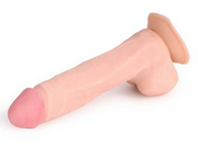 Kiotos Cox - Dildo Met Zuignap die echt aanvoelt 22,5 x 5 cm - Lichte Huidskleur