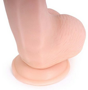 Kiotos Cox - Dildo Met Zuignap die echt aanvoelt 22,5 x 5 cm - Lichte Huidskleur