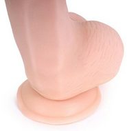 Kiotos Cox - Dildo Met Zuignap die echt aanvoelt 22,5 x 5 cm - Lichte Huidskleur
