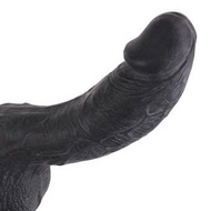 Kiotos Cox - Lichte Gekromde Dildo 16 x 4 cm - Zwart